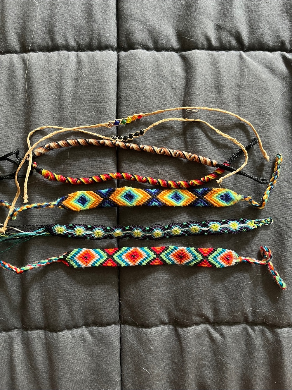 Handwoven Multicolor Friendship Bracelets - Set of 6